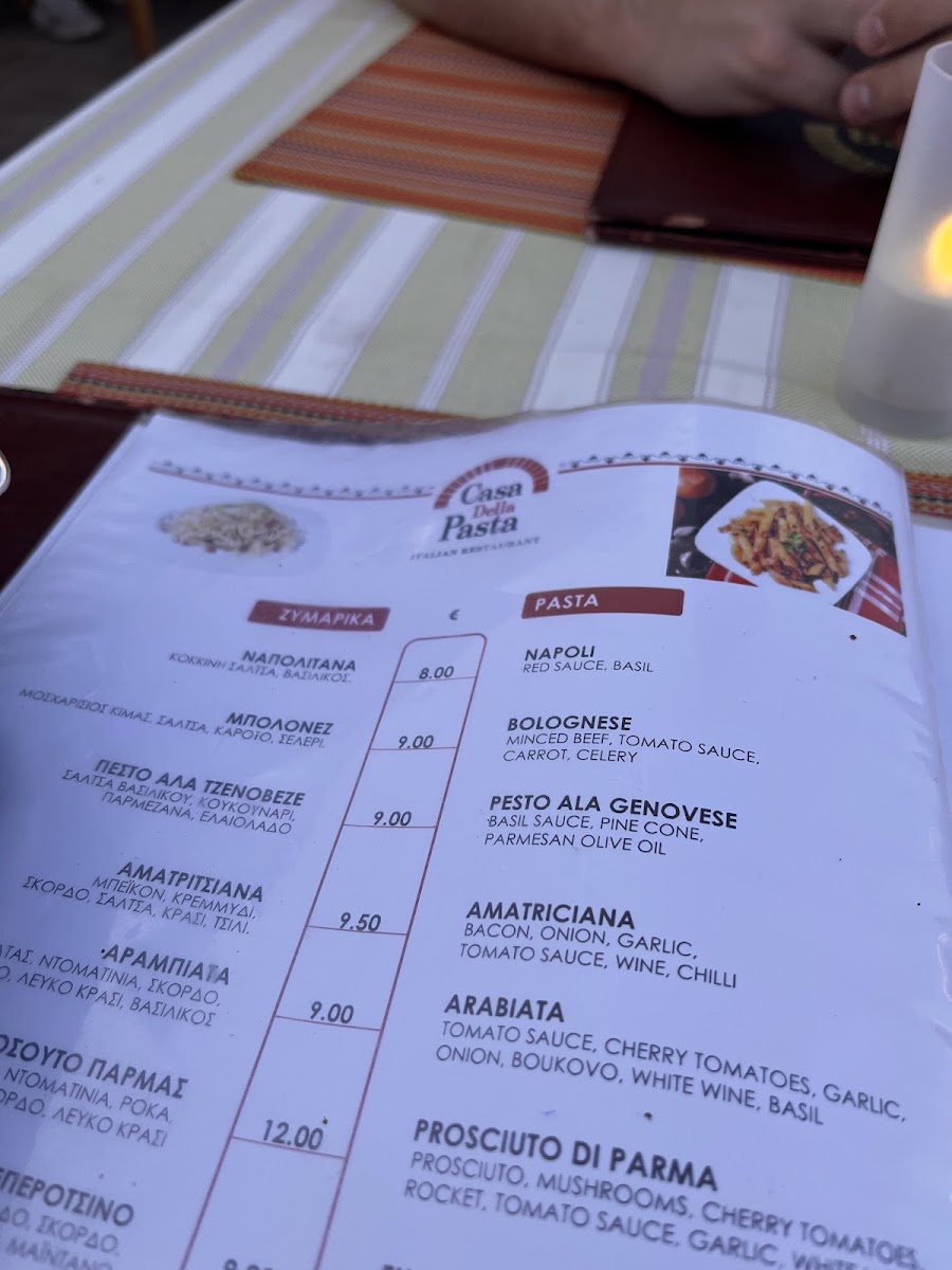Menu Casa Della Pasta - Ristorante Italiano-6