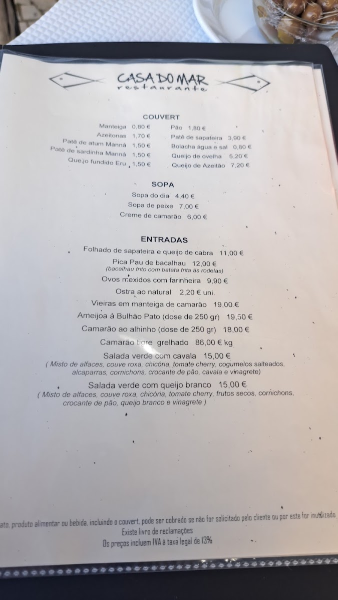 Menu Casa Do Mar-2