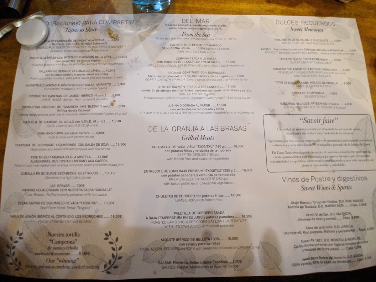 Menu Casa Grau Bistró-8