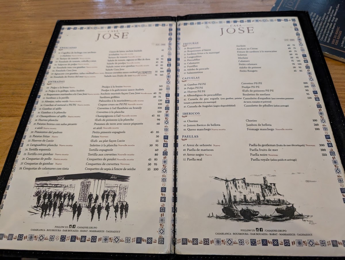 Menu Casa Jose Tapas-1