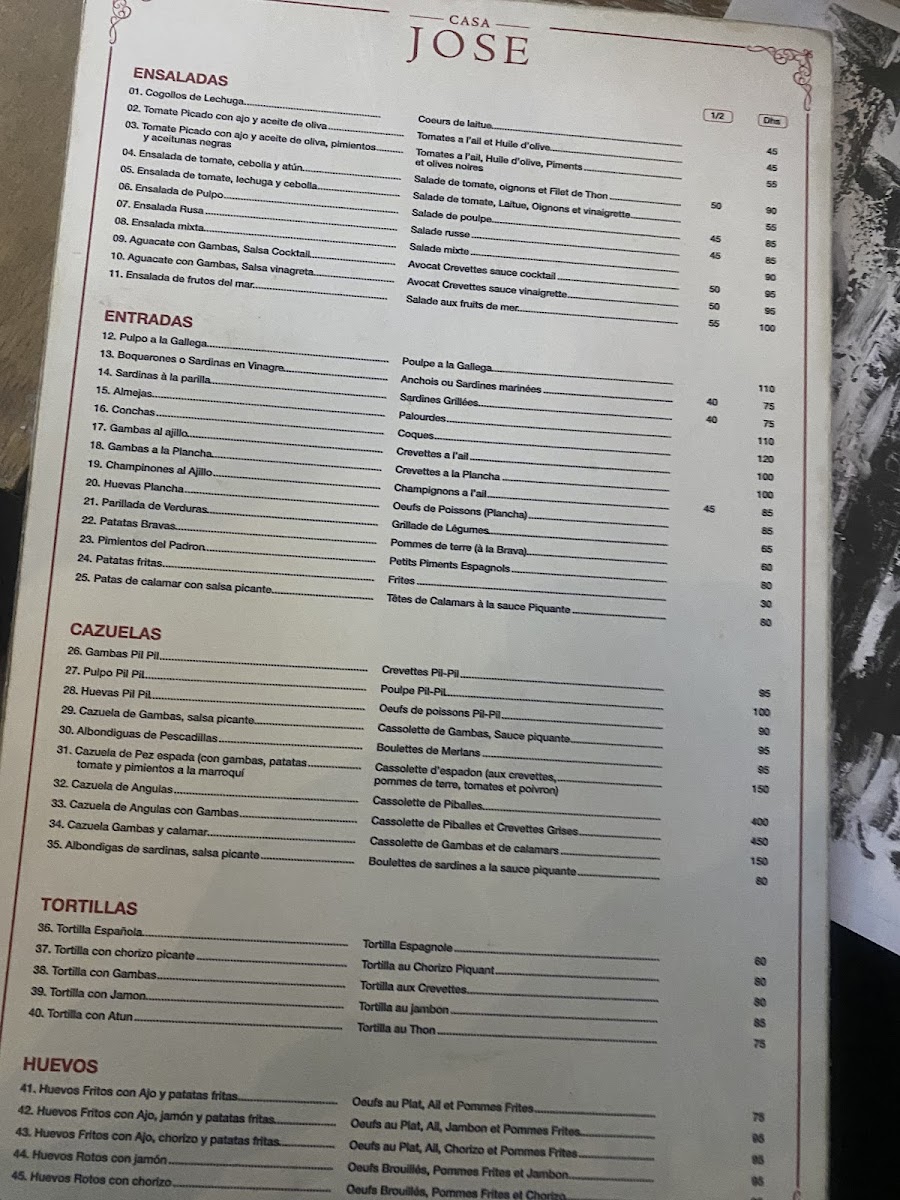Menu Casa Jose Tapas-10