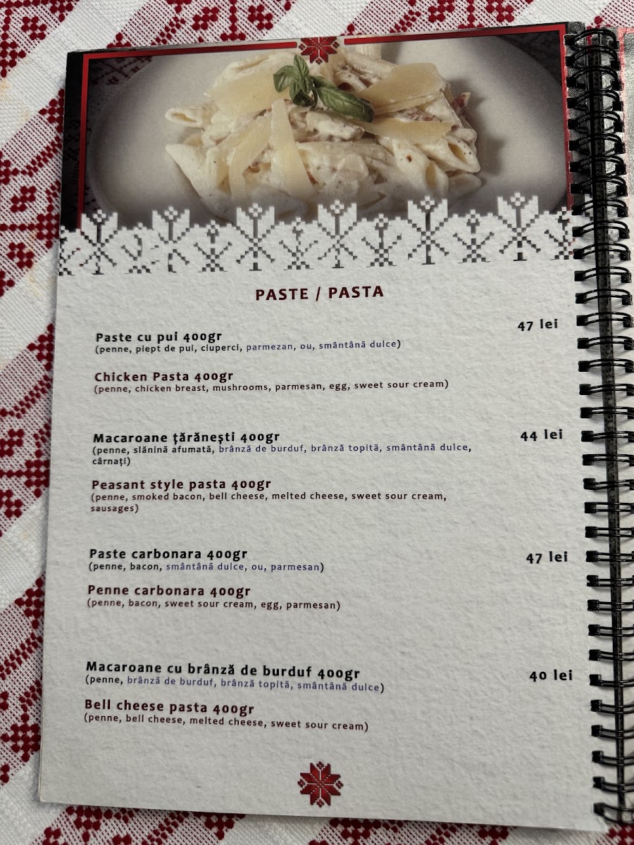 Menu Casa Maramureșeană-9