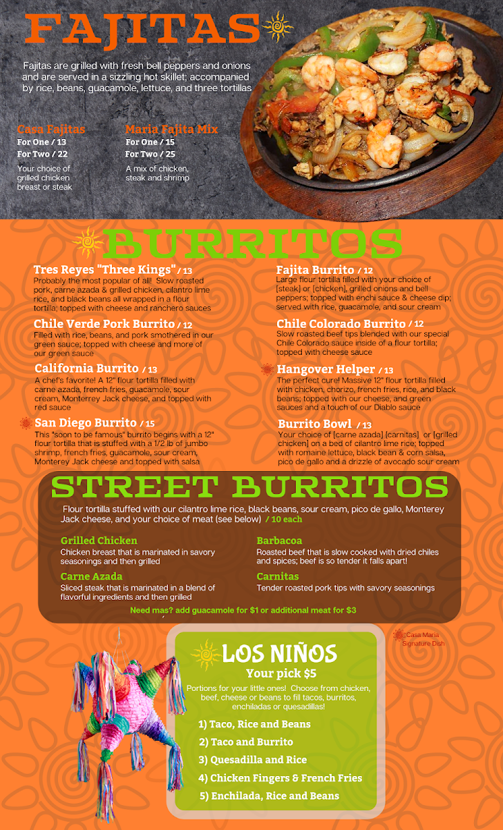 Menu Casa Maria Mexican Grill-4