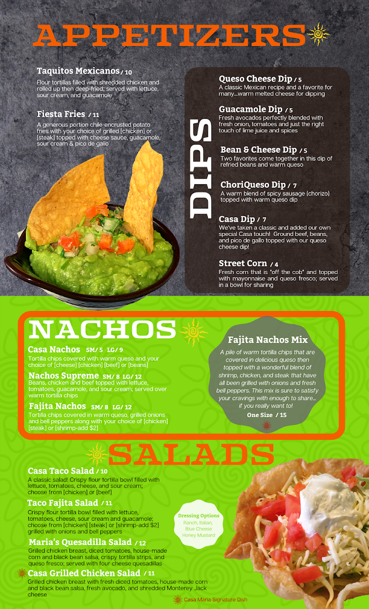 Menu Casa Maria Mexican Grill-7