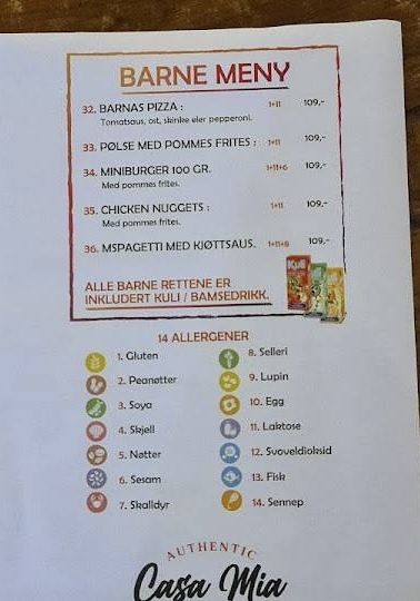 Menu Casa Mia Austevoll As-3
