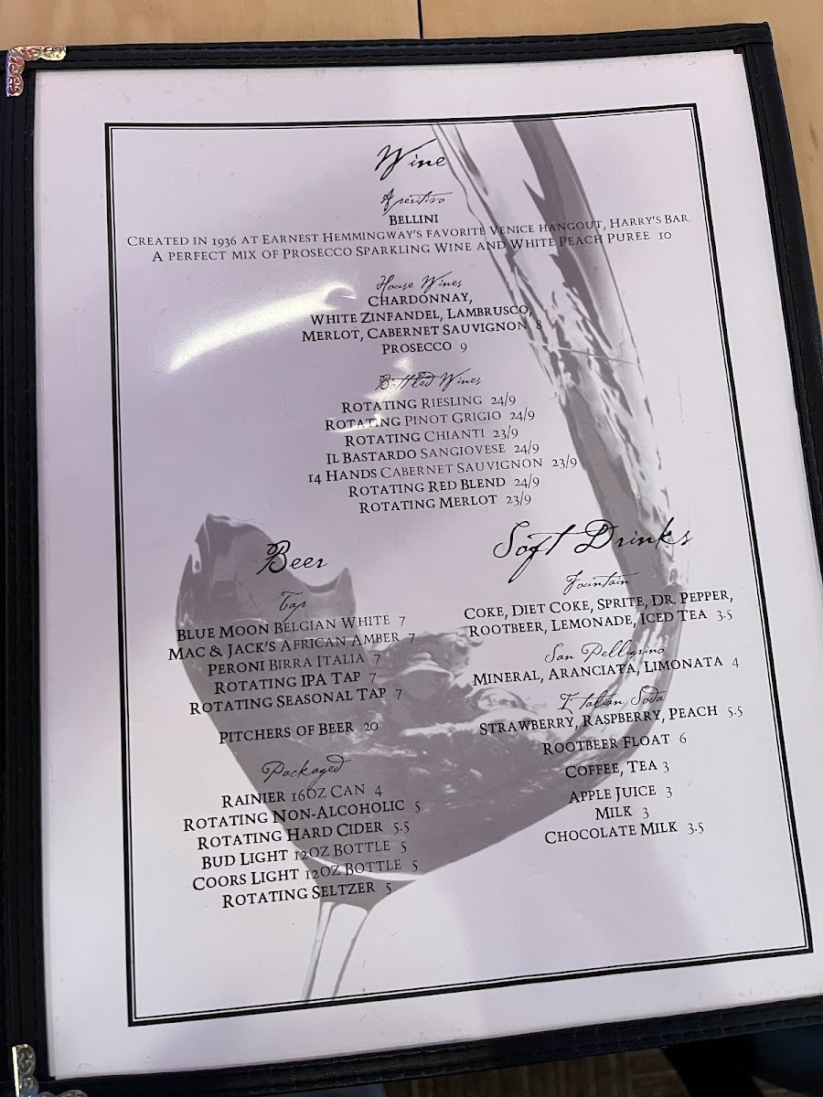 Menu Casa Mia Italian Restaurant-2