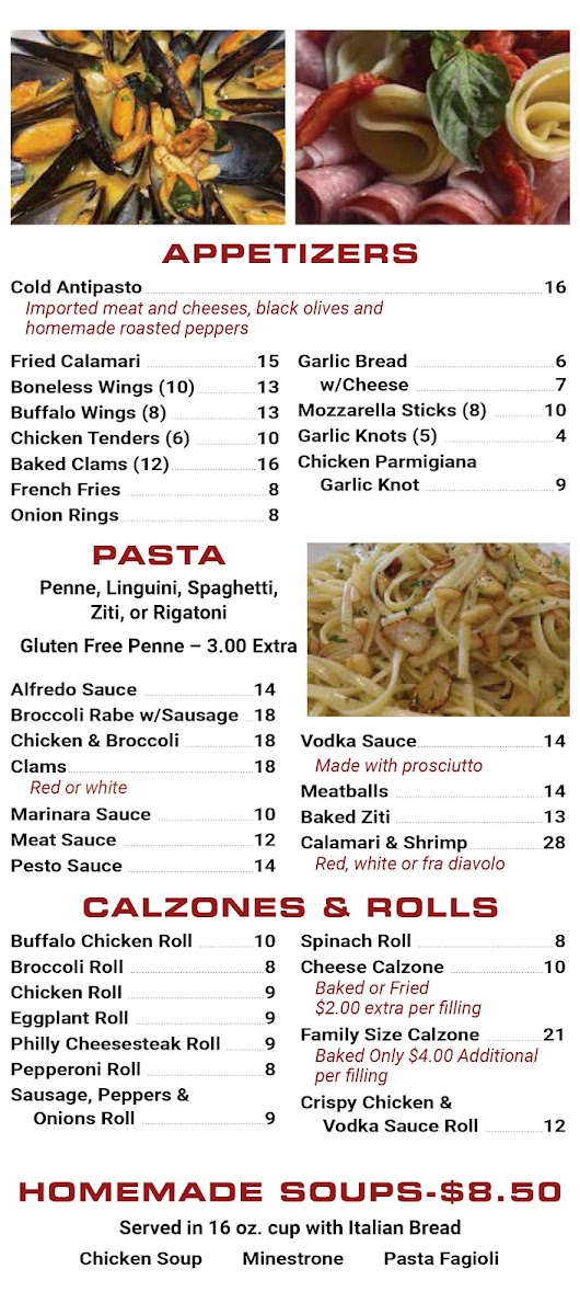 Menu Casa Nino's Pizza Bar-4