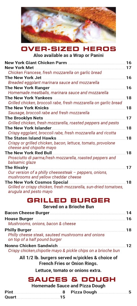 Menu Casa Nino's Pizza Bar-8