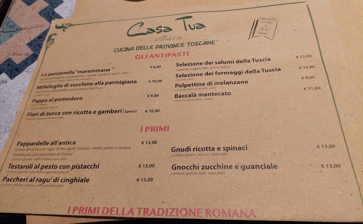 Menu Casa Tua Osteria-5