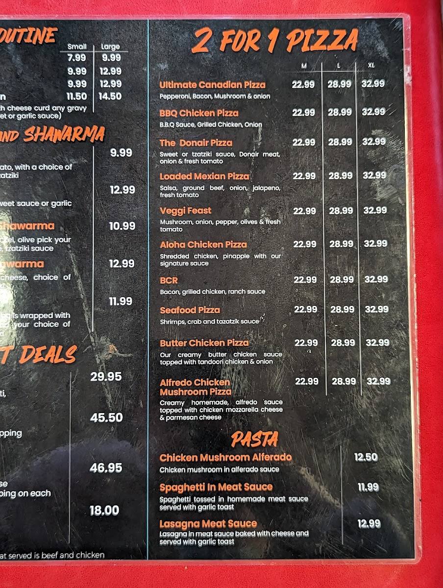 Menu Casablanca Pizza & Donair-2
