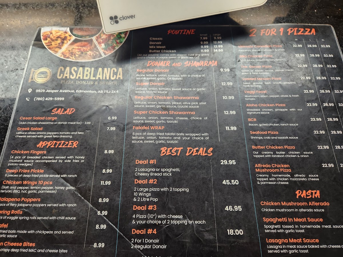 Menu Casablanca Pizza & Donair-3