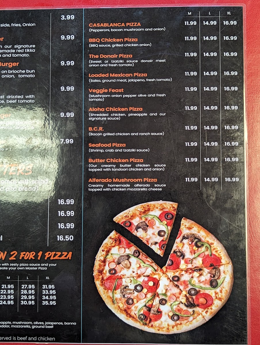 Menu Casablanca Pizza & Donair-4