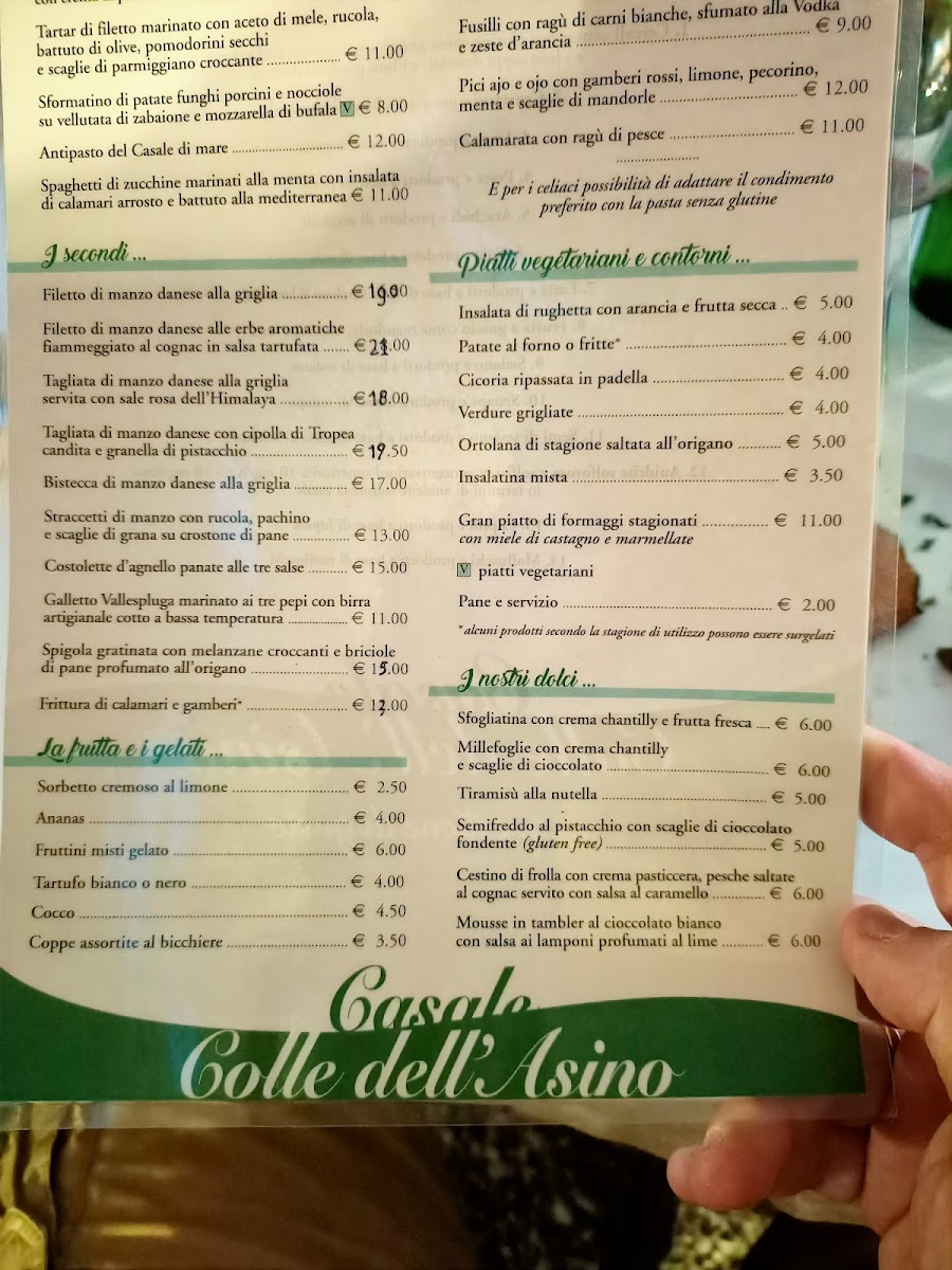 Menu Casale Colle Dell'asino Ristorante E Residence-8
