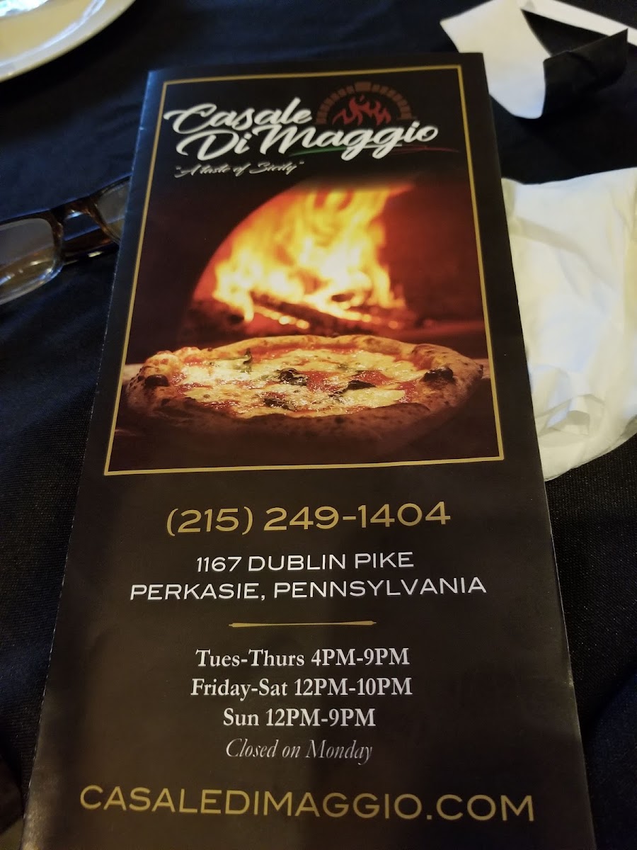 Casale Di Maggio Sicilian Restaurant Menu-2