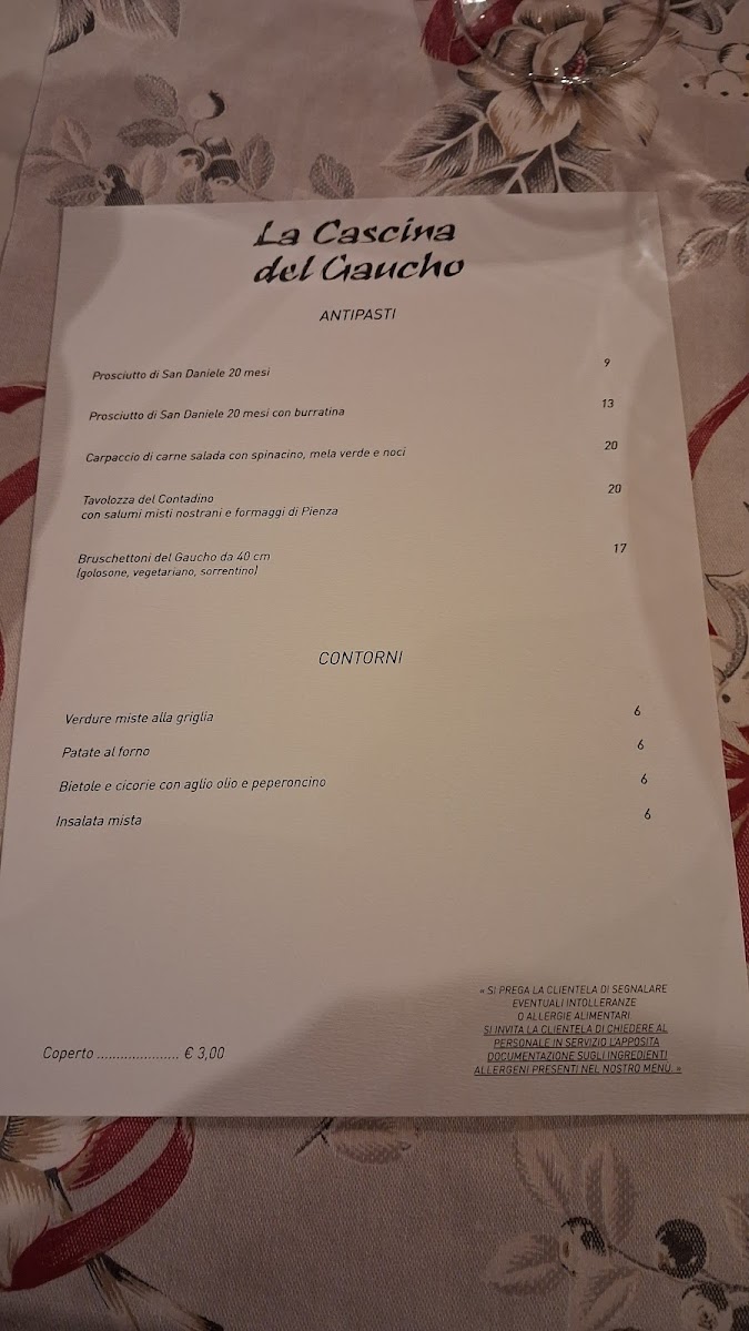 Menu Cascina Del Gaucho-1