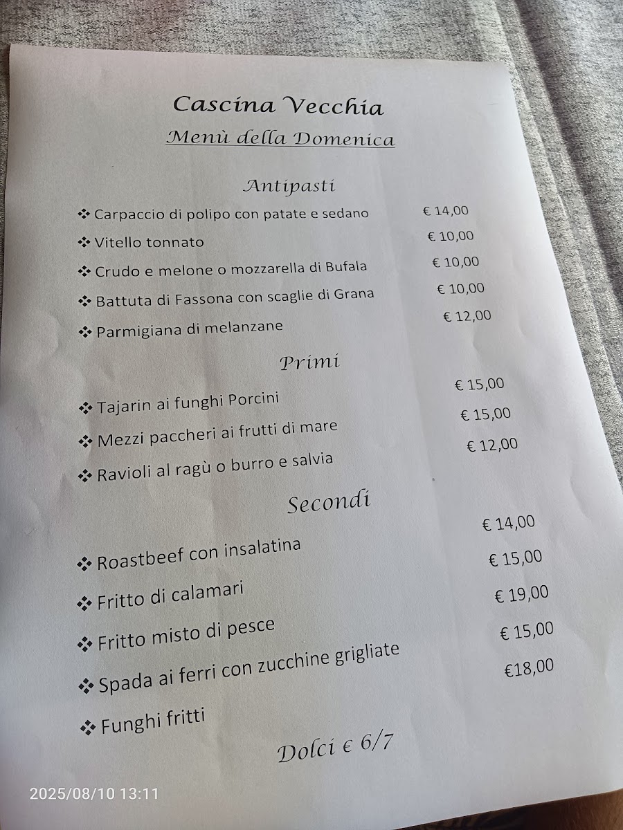 Menu Cascina Vecchia Pizzeria Ristorante-1