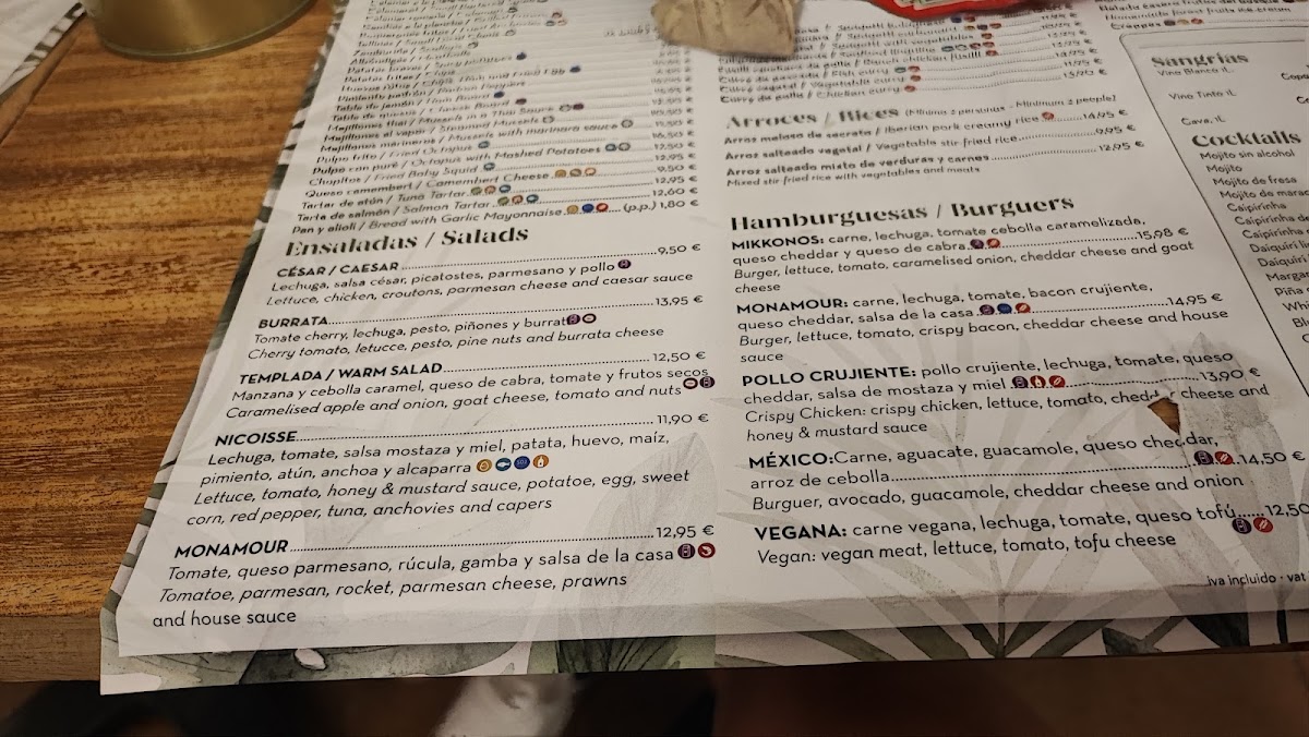 Menu Casita 13-6