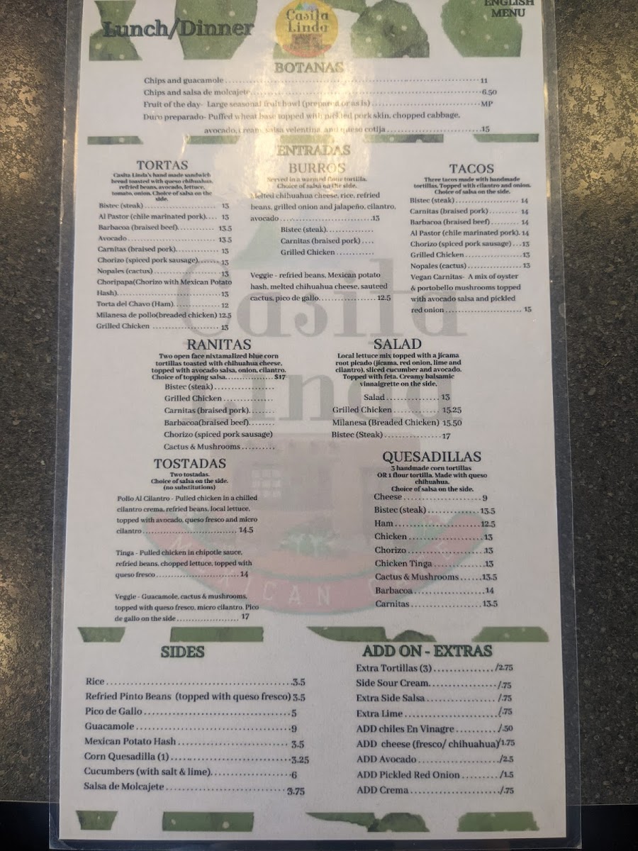 Menu Casita Linda-8
