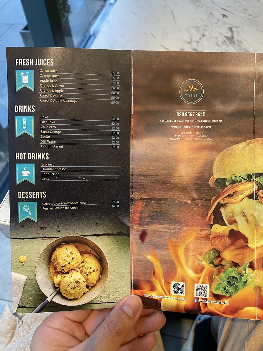 Menu Caspian Sandwich Bar-2