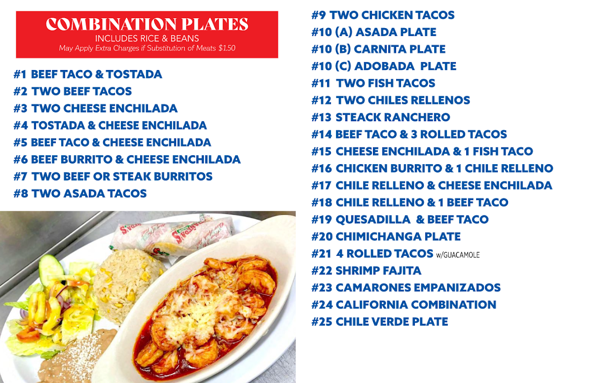 Menu Castañeda's Mexican Food-7