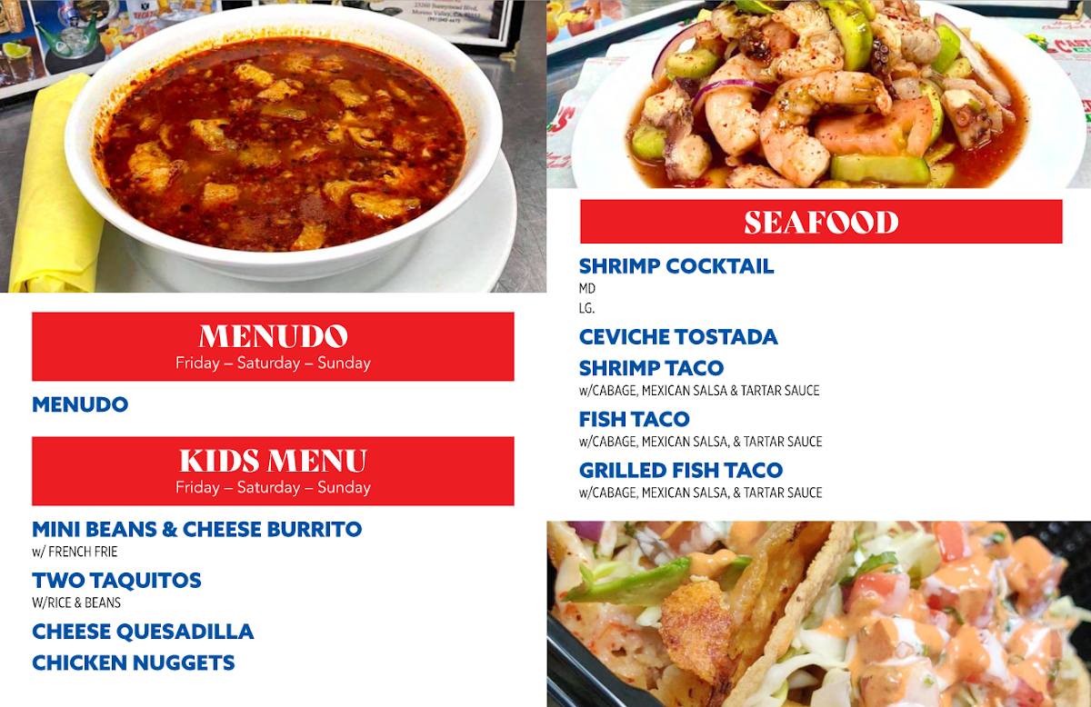 Menu Castañeda's Mexican Food-8