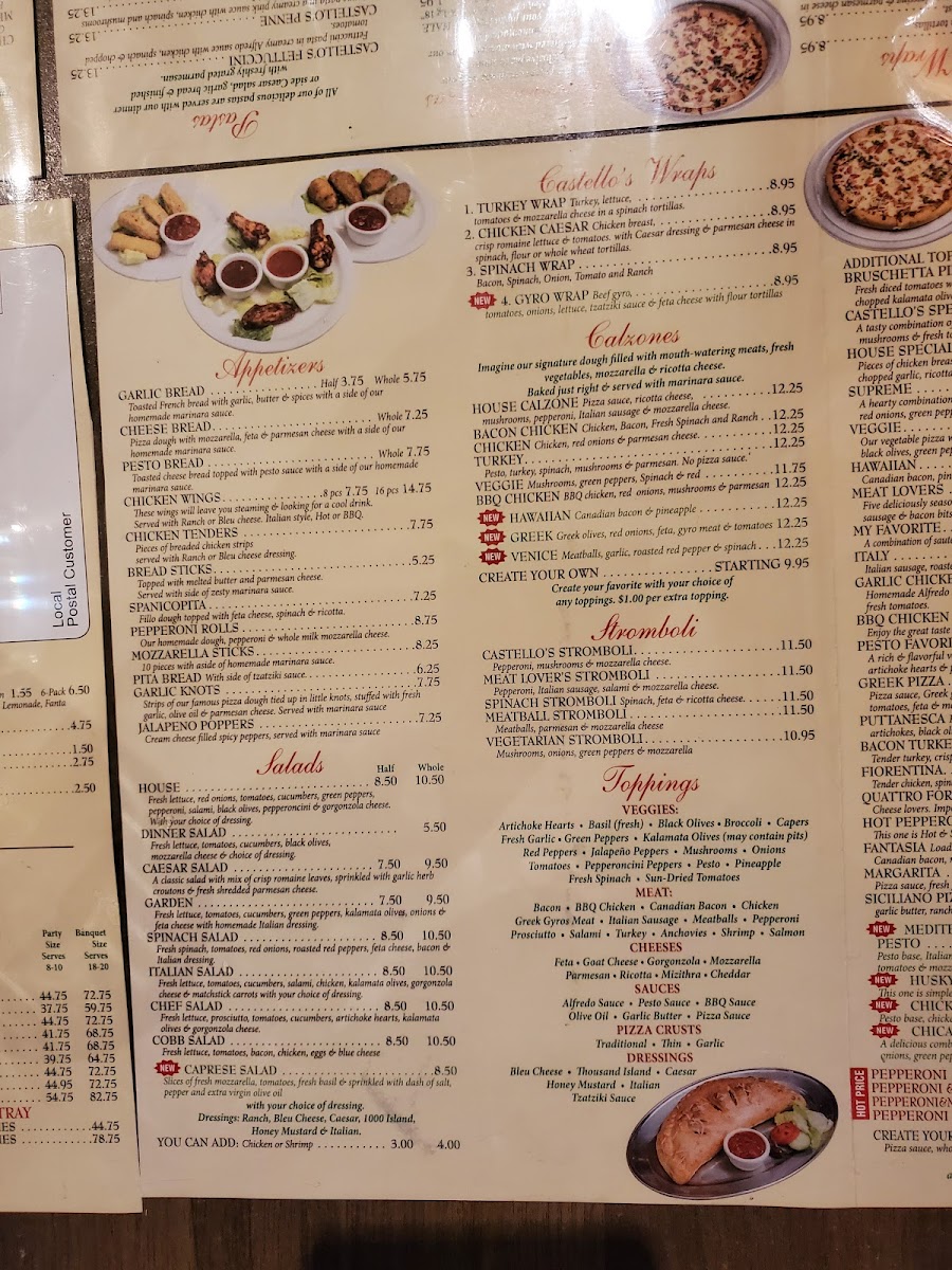 Menu Castello Pizza & Pasta-5
