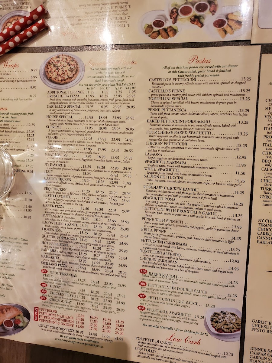 Menu Castello Pizza & Pasta-6