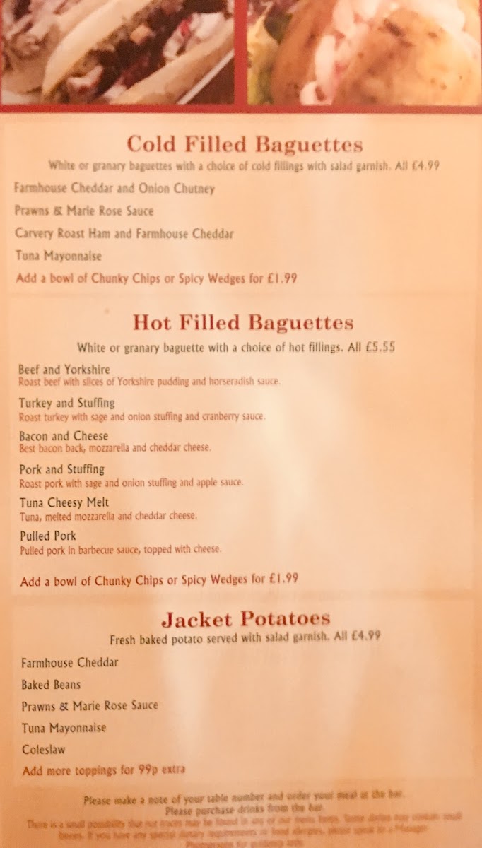 Menu Castle Carvery - The Wherry-5