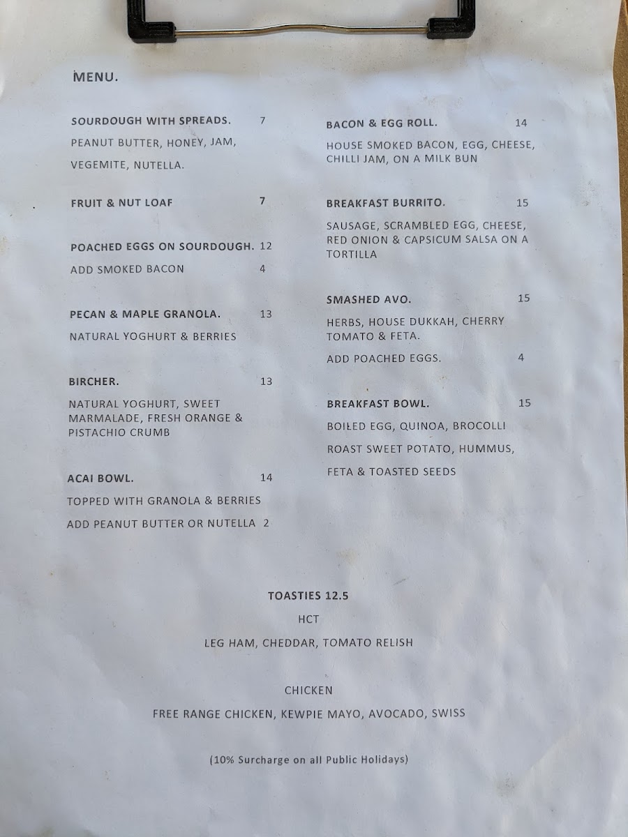 Menu Casualties Espresso-2