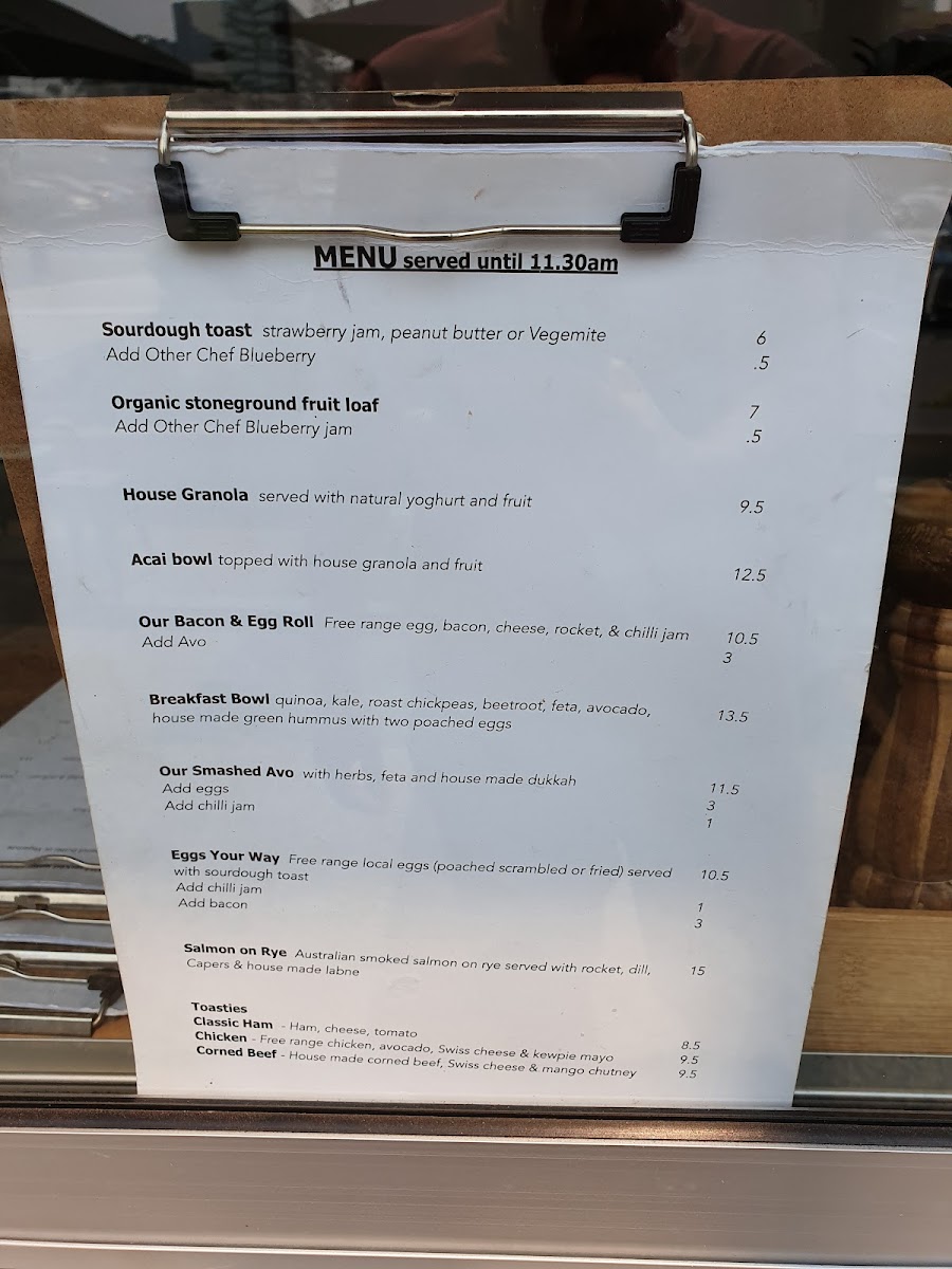Menu Casualties Espresso-3