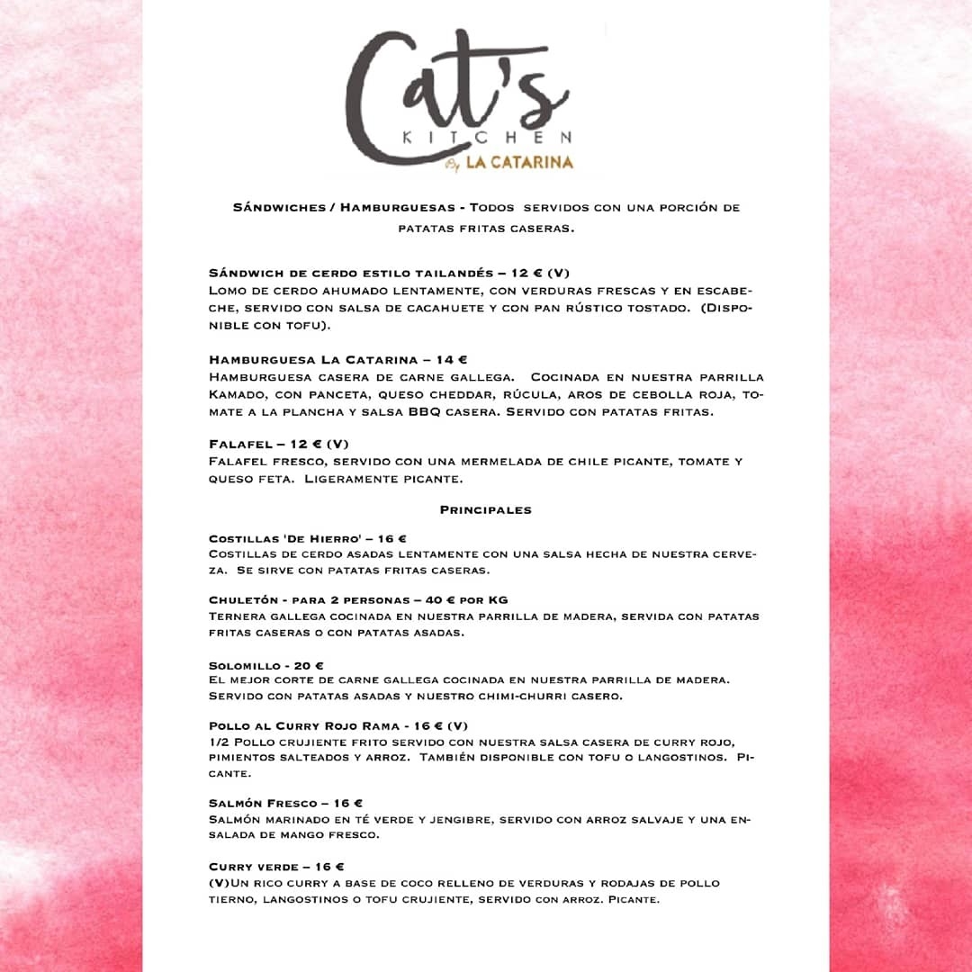 Menu Cats Kitchen / La Catarina Craft Beer-5