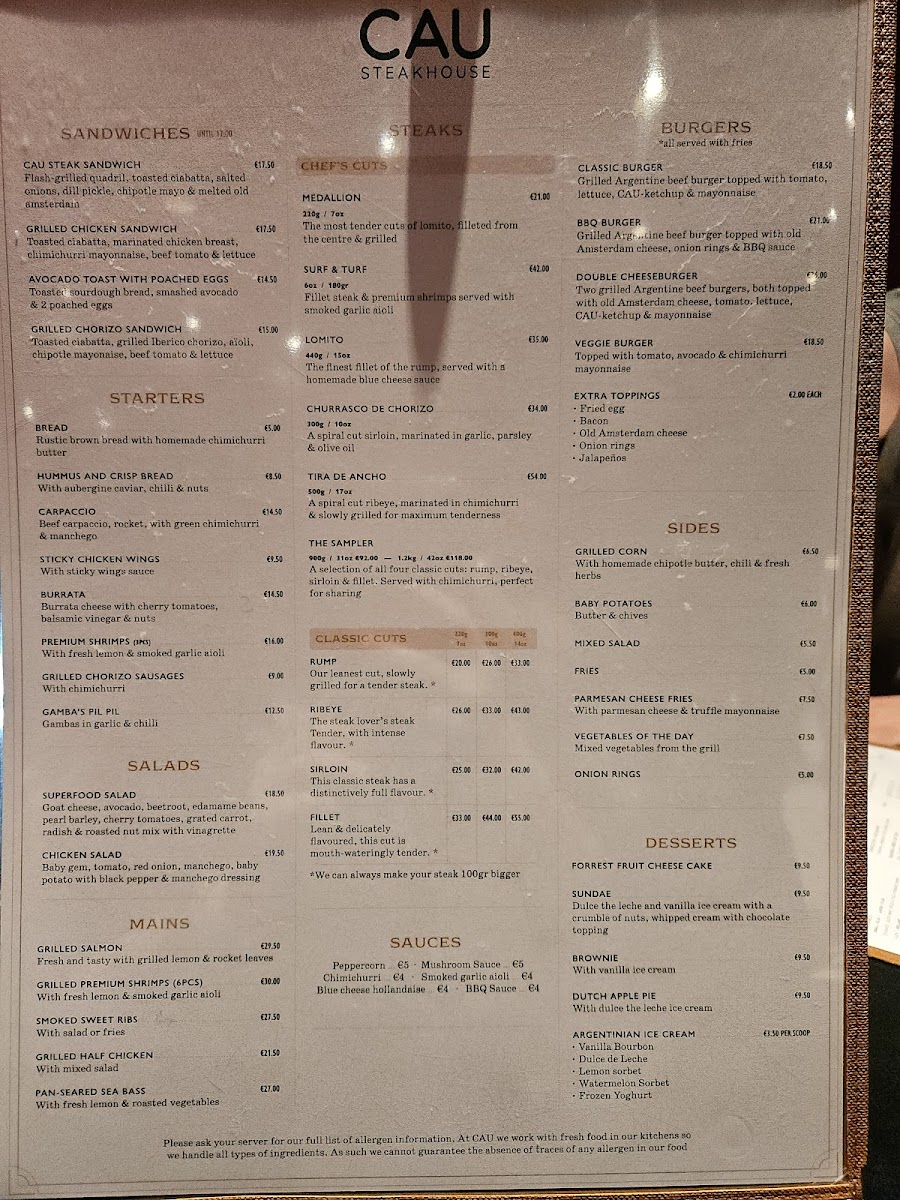 Menu Cau Steak Restaurant-1