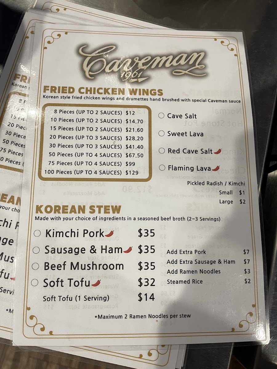Menu Caveman1961 Mount Waverley-7