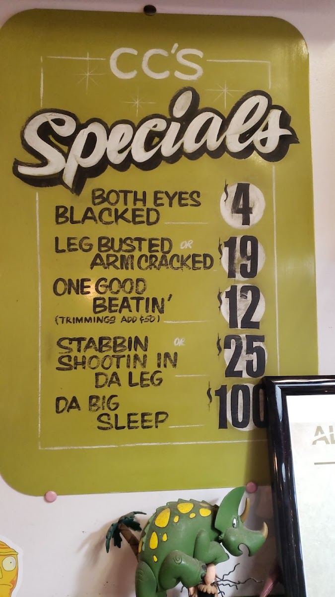 Menu Cc's Corner-1