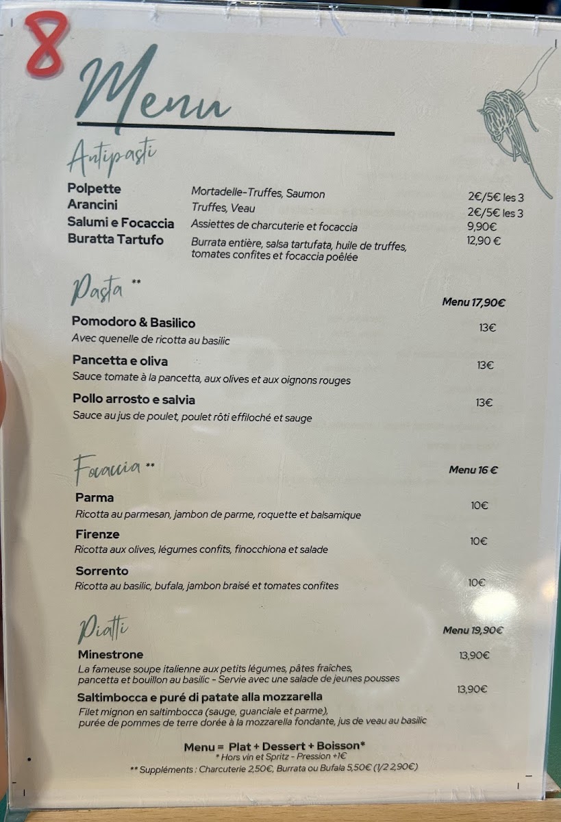 Menu Cé La Mia Cucina-1