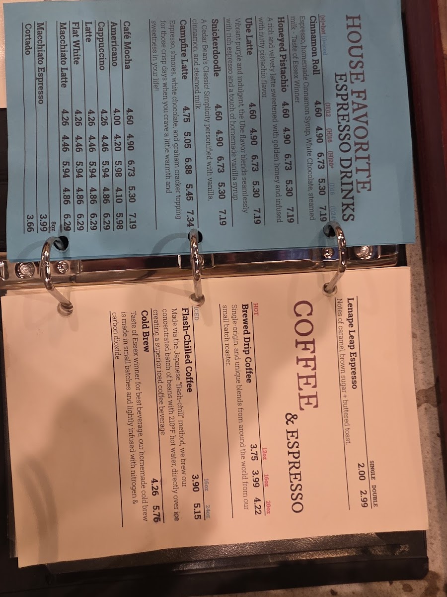 Menu Cedar Bean's Coffee Joint-10