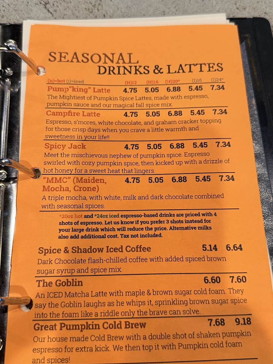 Menu Cedar Bean's Coffee Joint-4