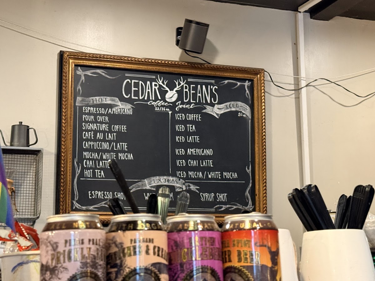 Menu Cedar Bean's Coffee Joint-8
