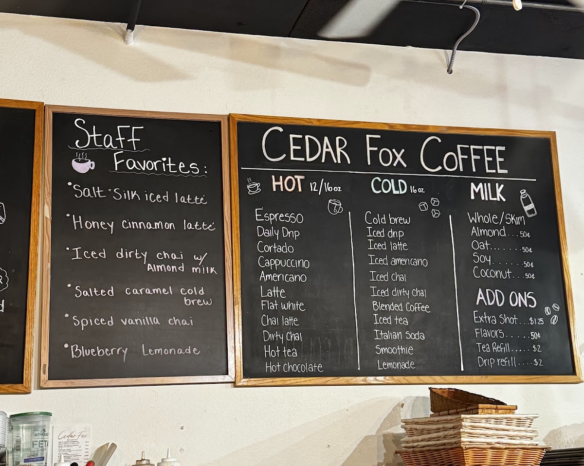 Menu Cedar Fox Coffee-2