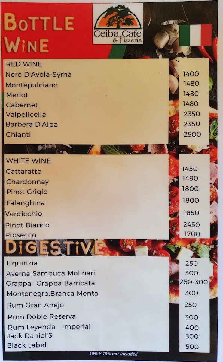Menu Ceiba Cafe And Pizzeria-9