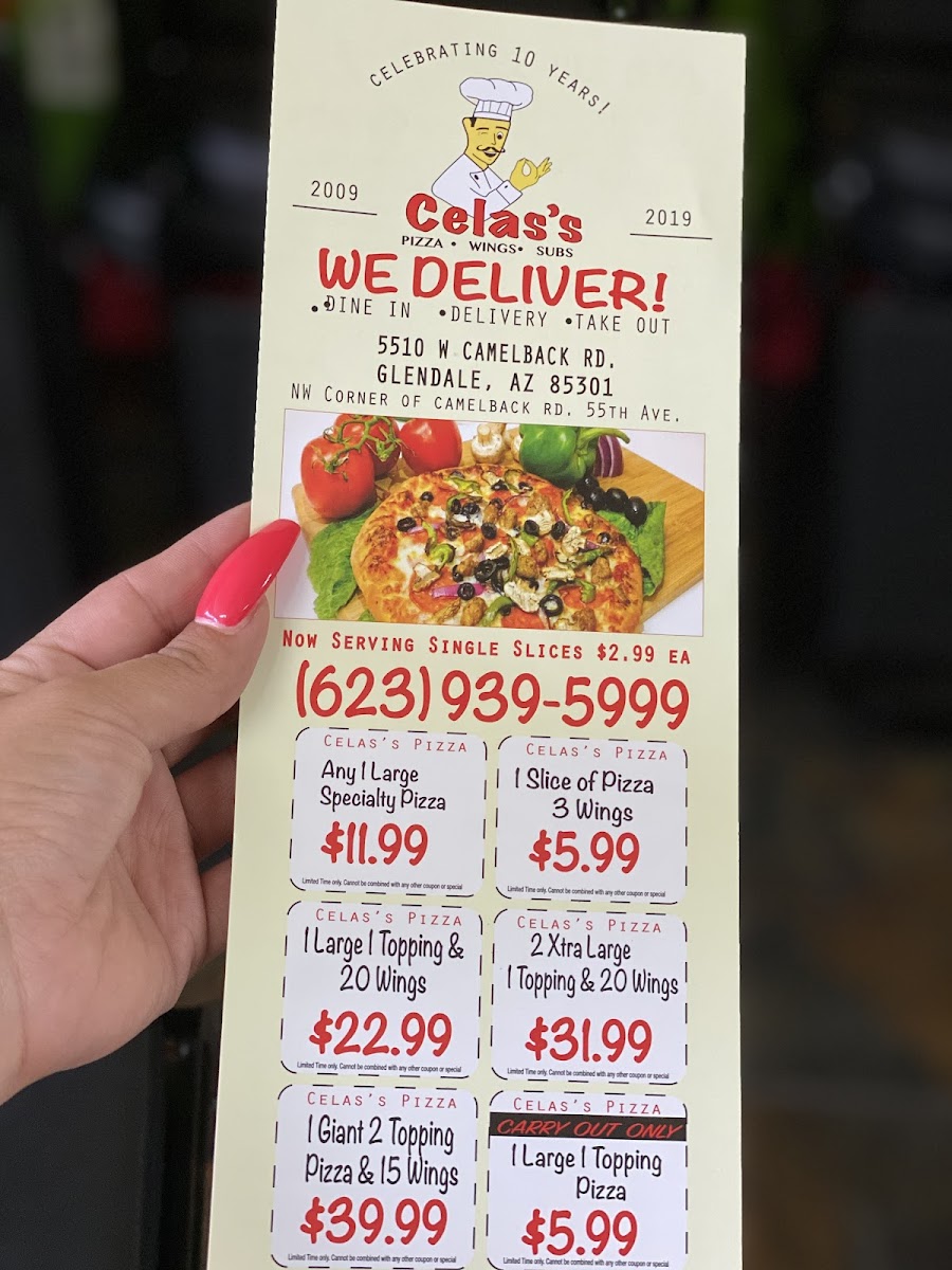 Menu Celas's Pizza-5