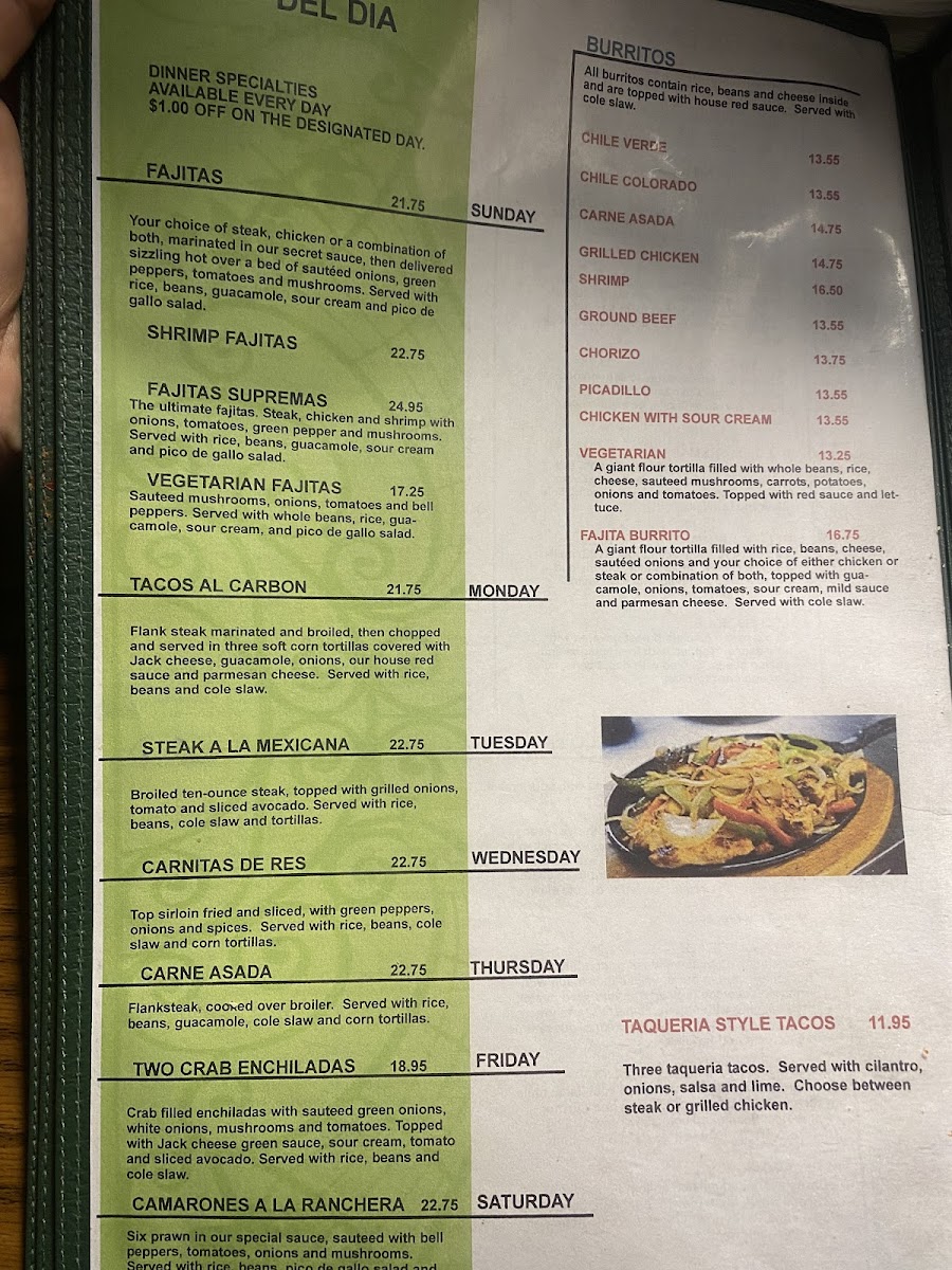Menu Celia's Méxican Restaurant-8