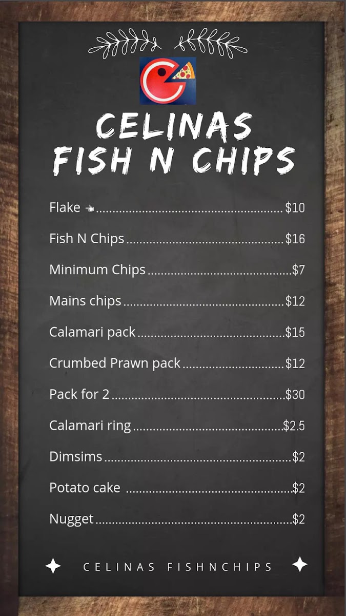 Menu Celinas Pizza And Pasta Frankston-1