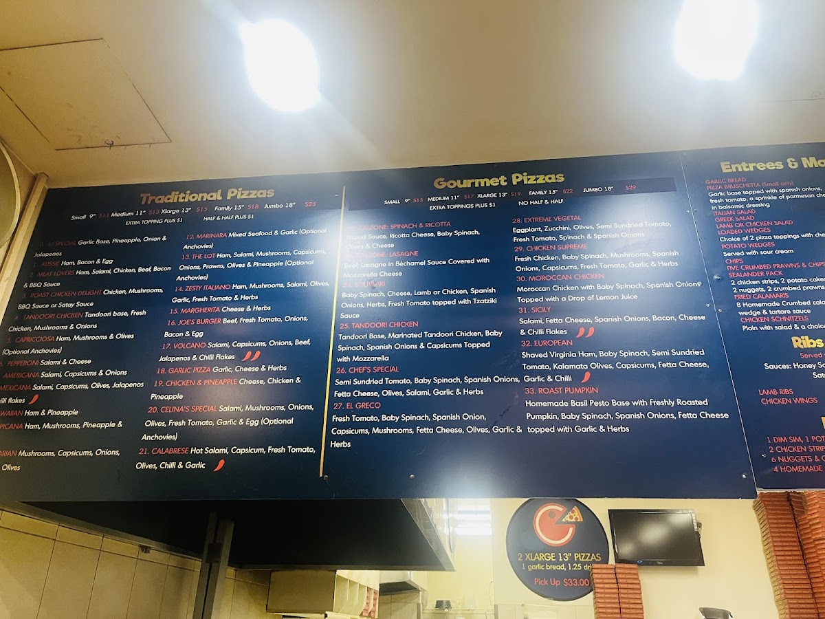 Menu Celinas Pizza And Pasta Frankston-2