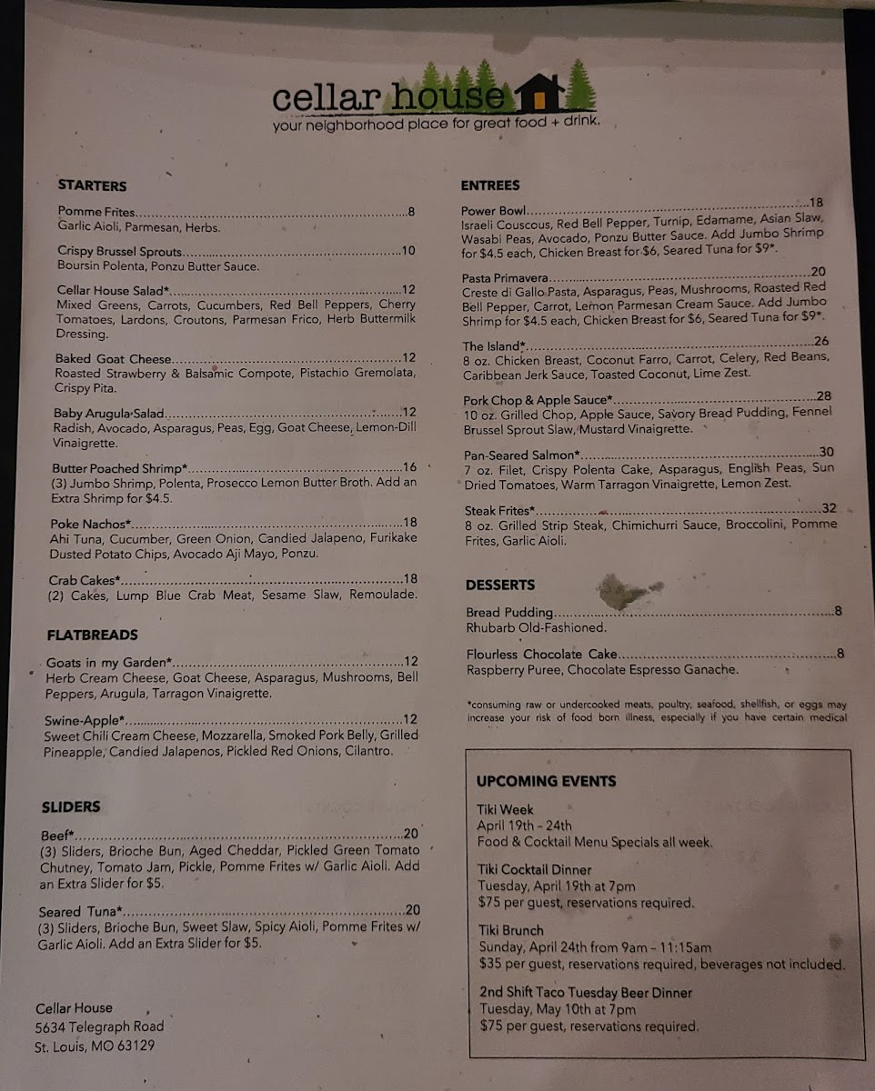 Menu Cellar House-1