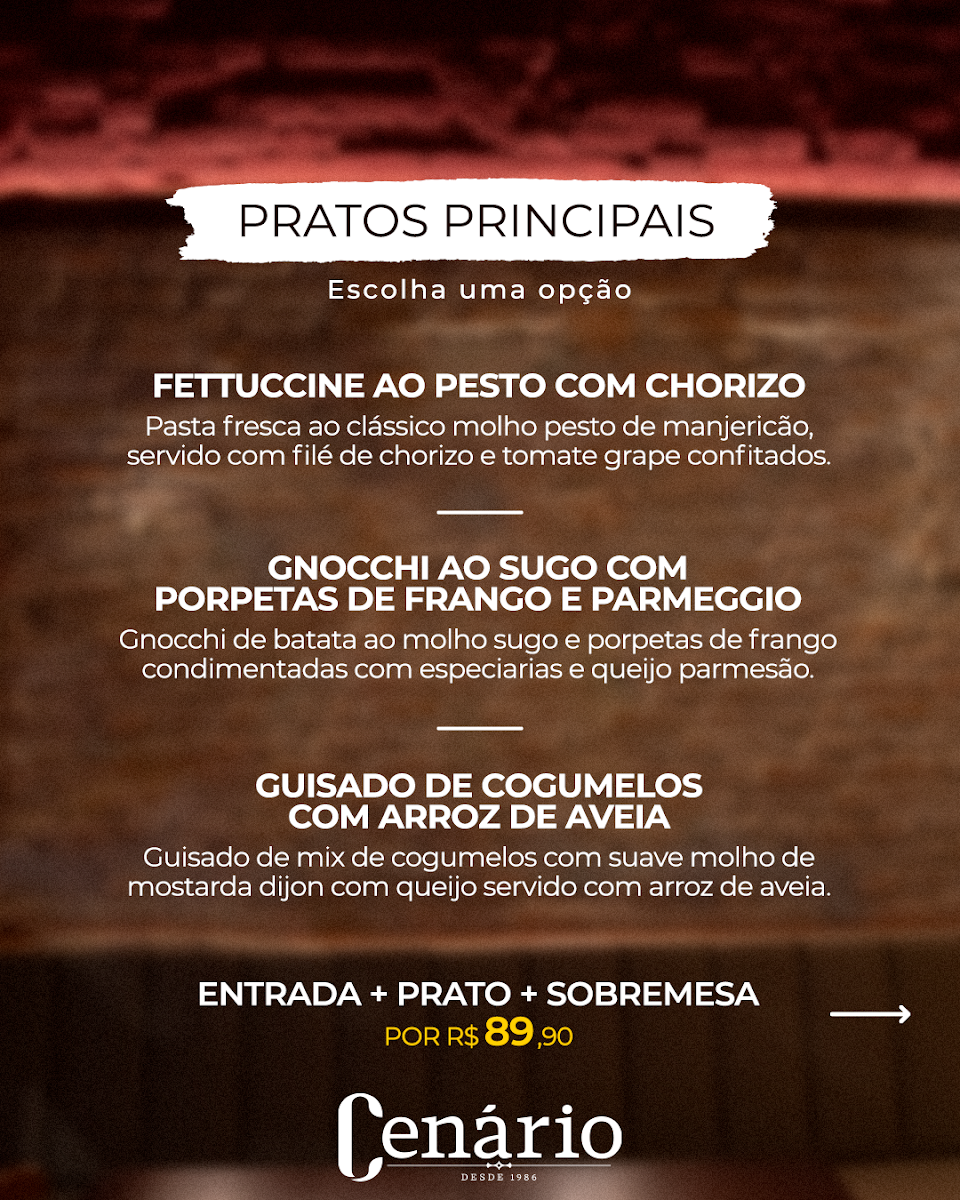 Menu Cenário-2