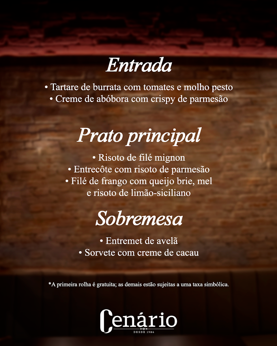 Menu Cenário-3