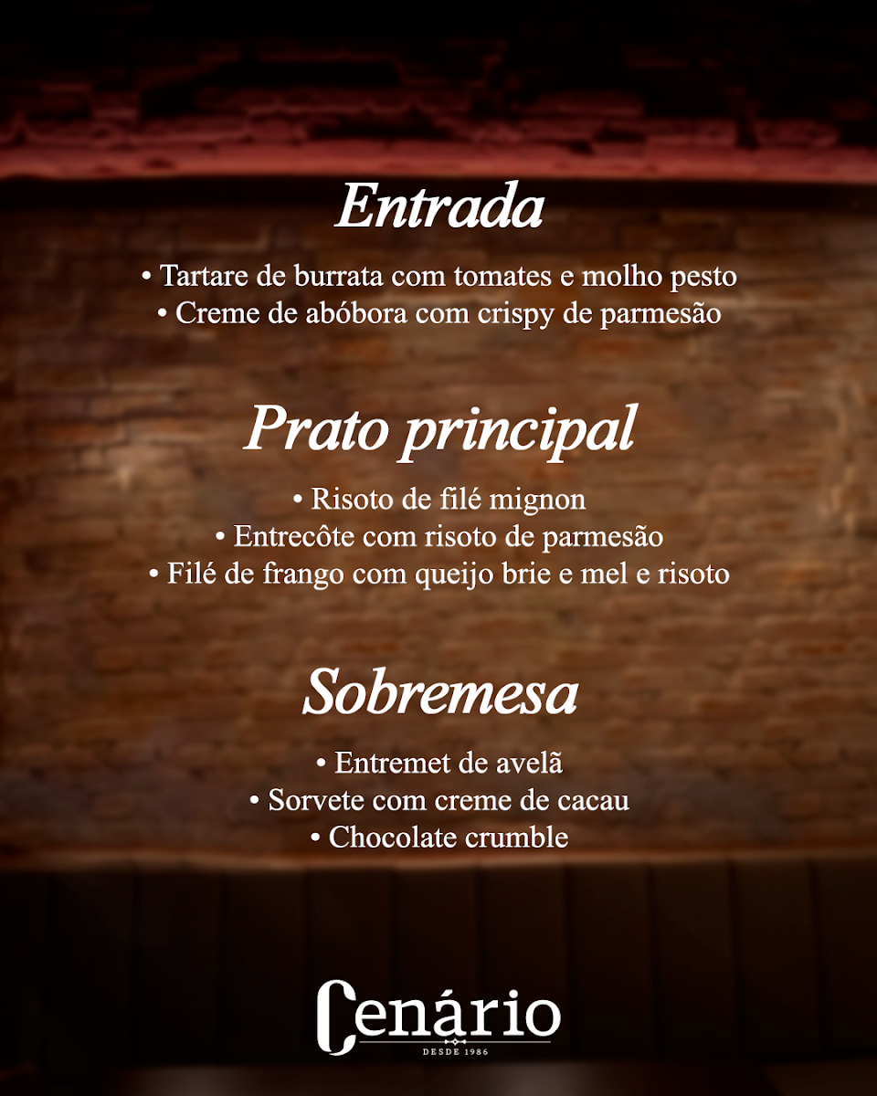 Menu Cenário-5