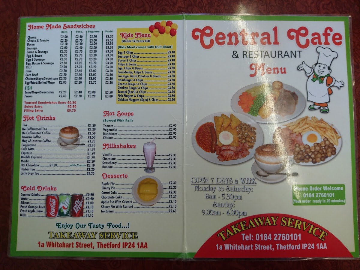 Menu Central Cafe & Restaurant-4