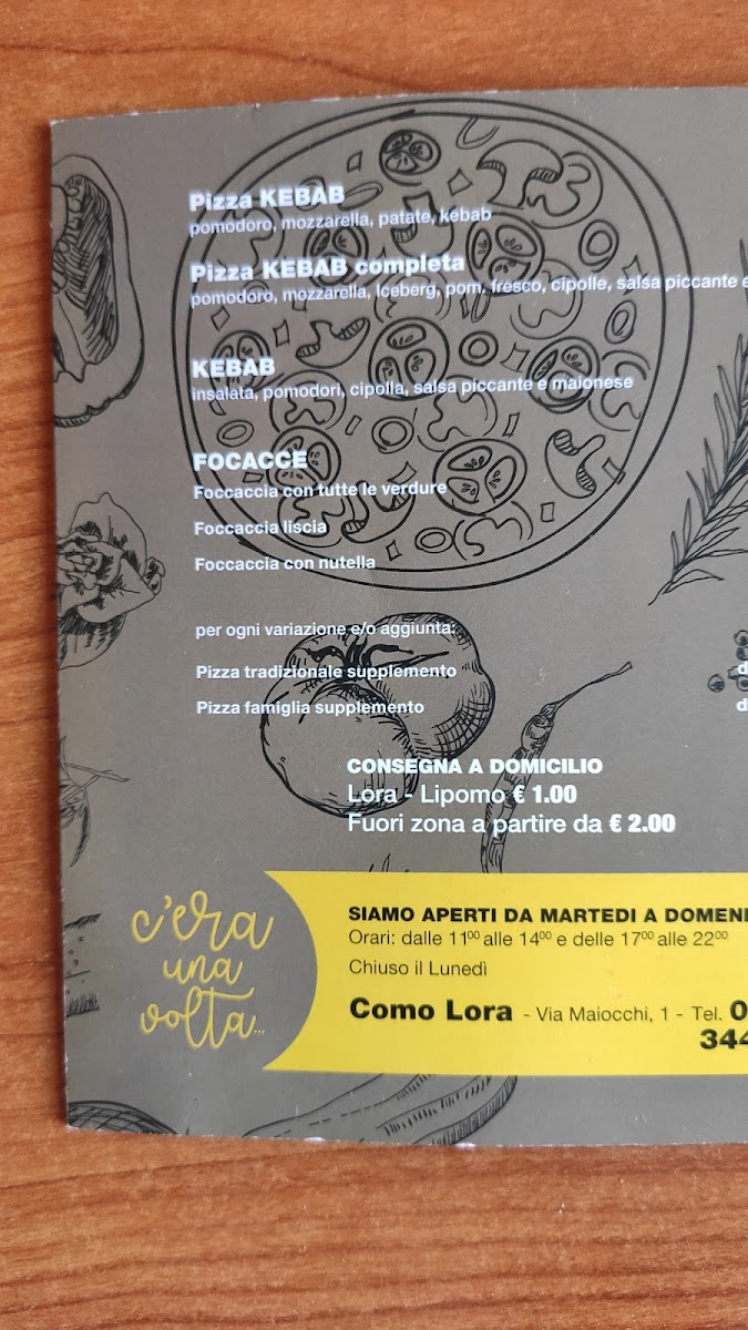 Menu C'era Una Volta Lora-6